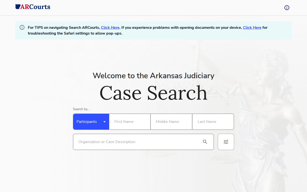 Pine Bluff residents directory Arkansas CourtConnect search
