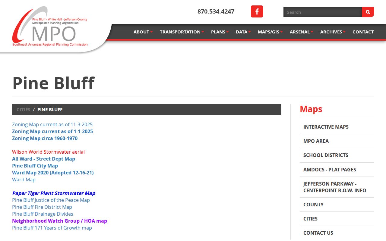 Pine Bluff ZIP code directory neighborhood and HOA geography